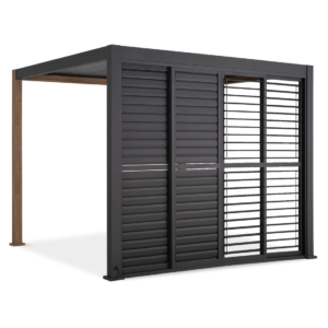 PREMIUM DRZWI PRZESUWNE ŻALUZJOWE 3.0M ANTHRACITE