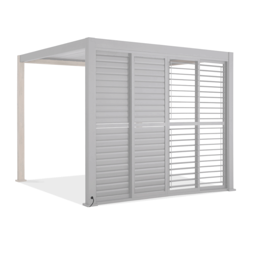 PREMIUM DRZWI PRZESUWNE ŻALUZJOWE 4.0M WHITE