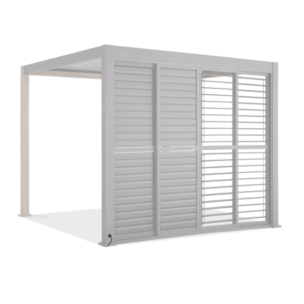 PREMIUM DRZWI PRZESUWNE ŻALUZJOWE 4.0M WHITE
