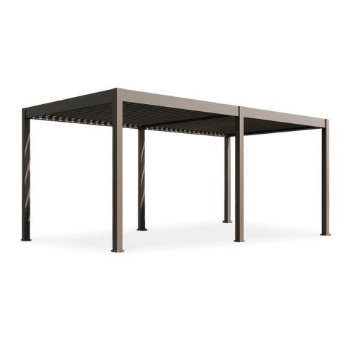 ELEGANCE AUTOMATIC+LED 3x6 PERGOLA TARASOWA TAUPE