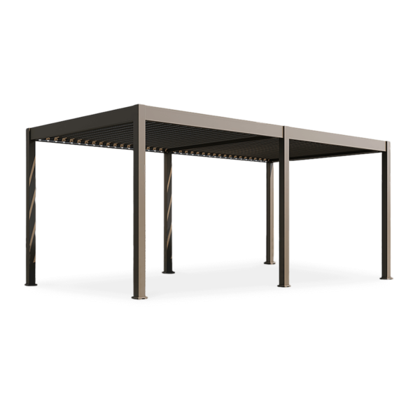 ELEGANCE AUTOMATIC+LED 3x6 PERGOLA TARASOWA TAUPE