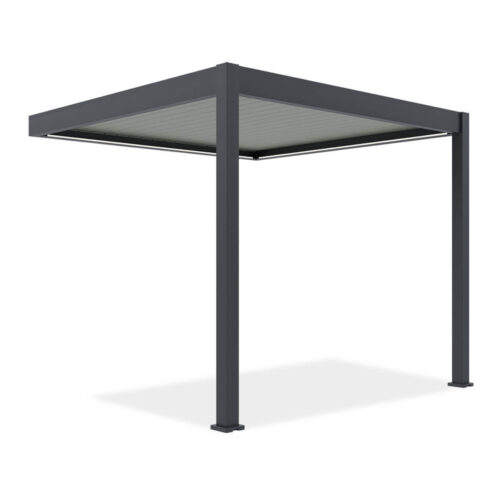 ELEGANCE WALL AUTOMATIC+LED 3x3 PERGOLA TARASOWA ANTHRACITE/LIGHT GREY