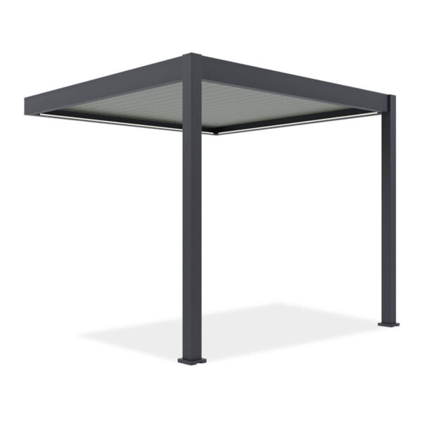 ELEGANCE WALL AUTOMATIC+LED 3x3 PERGOLA TARASOWA ANTHRACITE/LIGHT GREY
