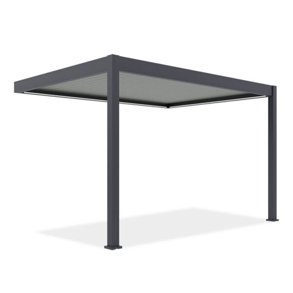 ELEGANCE WALL AUTOMATIC+LED 3x4 PERGOLA TARASOWA ANTHRACITE/LIGHT GREY
