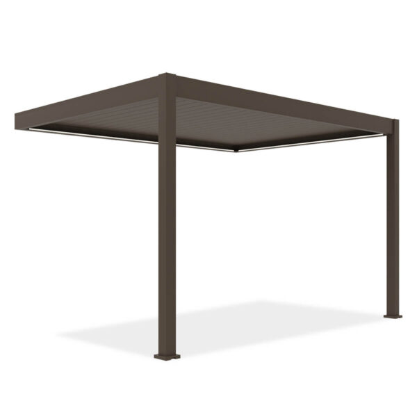 ELEGANCE WALL AUTOMATIC+LED 3x4 PERGOLA TARASOWA TAUPE
