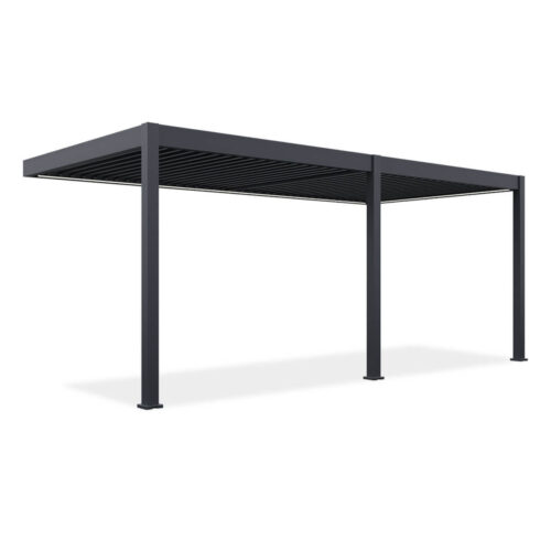 ELEGANCE WALL AUTOMATIC+LED 3x6 PERGOLA TARASOWA ANTHRACITE