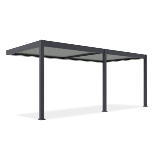ELEGANCE WALL AUTOMATIC+LED 3x6 PERGOLA TARASOWA ANTHRACITE/LIGHT GREY