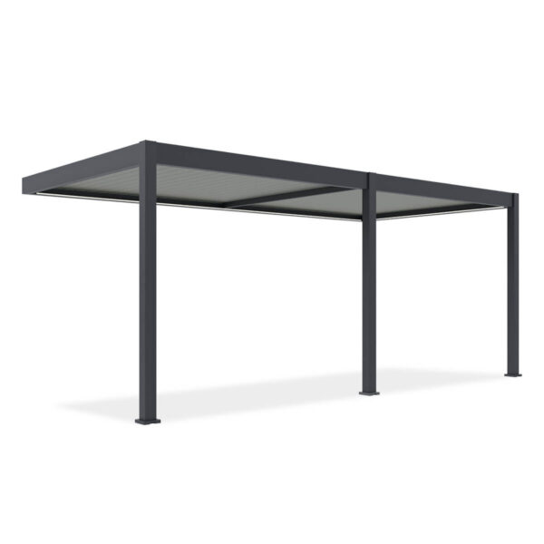 ELEGANCE WALL AUTOMATIC+LED 3x6 PERGOLA TARASOWA ANTHRACITE/LIGHT GREY
