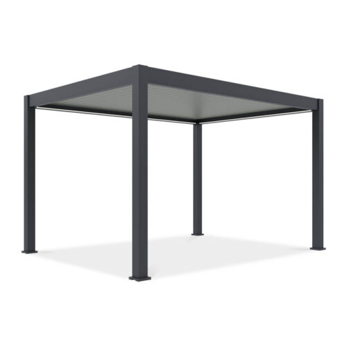 DELUXE PRO AUTOMATIC+LED 3x4 PERGOLA TARASOWA ANTHRACITE/LIGHT GREY