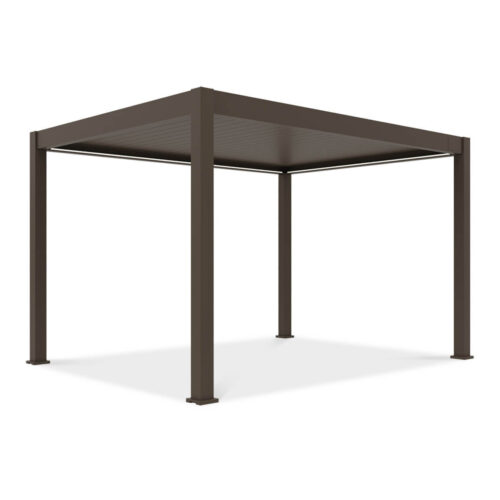 005893 DELUXE PRO AUTOMATIC+LED 3x4 PERGOLA TARASOWA TAUPE