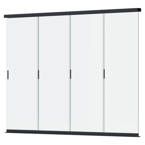 ELEGANCE/DELUXE/FUSION ŚCIANA PANELOWA SZKLANA 3.6M ANTHRACITE