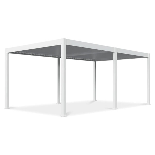 DELUXE AUTOMATIC+LED 3.6x6 PERGOLA TARASOWA WHITE