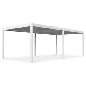 DELUXE AUTOMATIC+LED 3.6x7.2 PERGOLA TARASOWA WHITE
