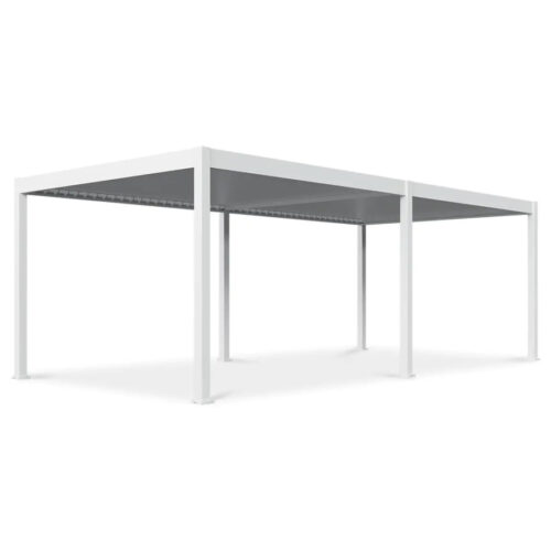 DELUXE AUTOMATIC+LED 3.6x7.2 PERGOLA TARASOWA WHITE