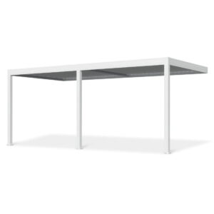 ELEGANCE WALL AUTOMATIC+LED 3x6 PERGOLA TARASOWA WHITE