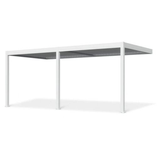 ELEGANCE WALL AUTOMATIC+LED 3x6 PERGOLA TARASOWA WHITE