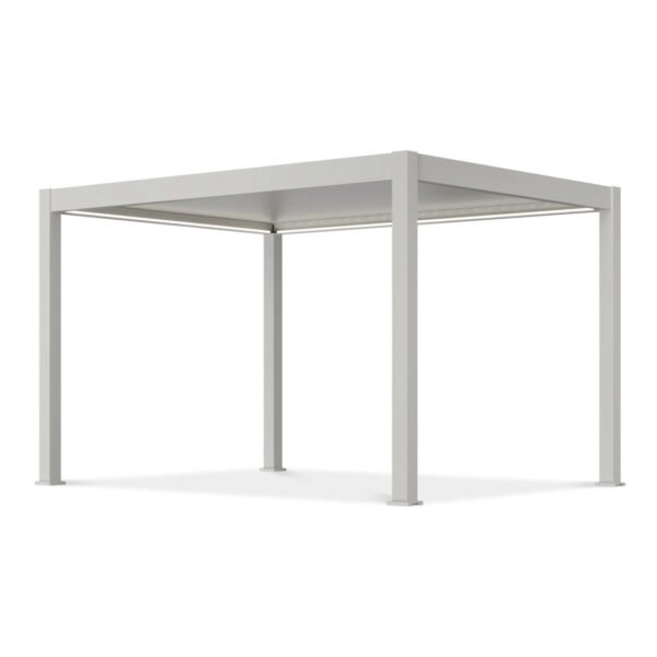 DELUXE PRO AUTOMATIC+LED 3x4 PERGOLA TARASOWA WHITE