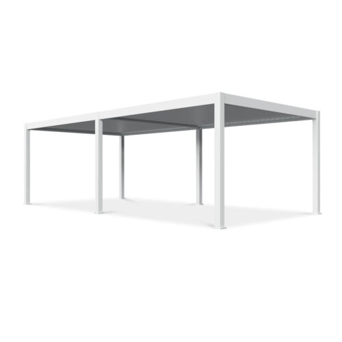 DELUXE PRO AUTOMATIC+LED 4x8 PERGOLA TARASOWA WHITE