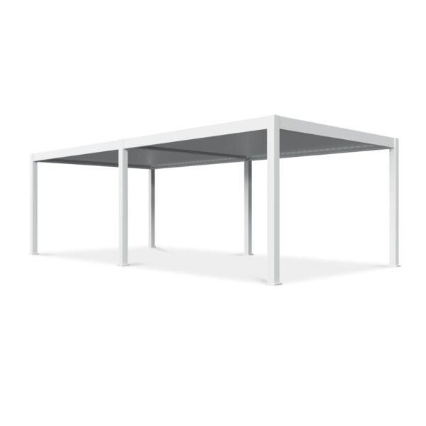 008945 DELUXE PRO AUTOMATIC+LED 4x8 PERGOLA TARASOWA WHITE