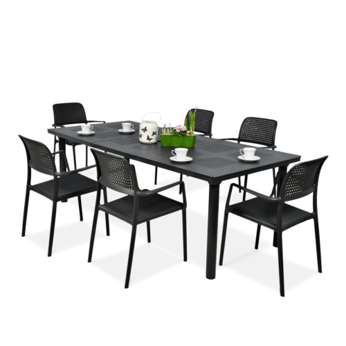 BORA/LIBECCIO 6+1 ZESTAW ANTRACITE