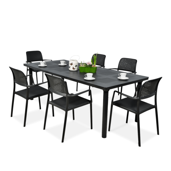 BORA/LIBECCIO 6+1 ZESTAW ANTRACITE