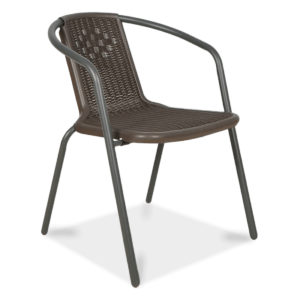 SIMPLE KRZESŁO BROWN