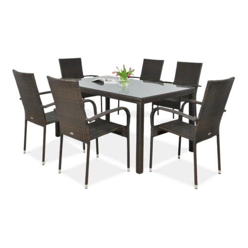 FIESTA/VENECJA 6+1 ZESTAW BROWN