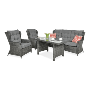 TRIVENTO III DINING ZESTAW DARK GREY