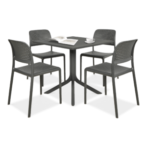 BORA BISTROT/CLIP 80 4+1 ZESTAW ANTRACITE