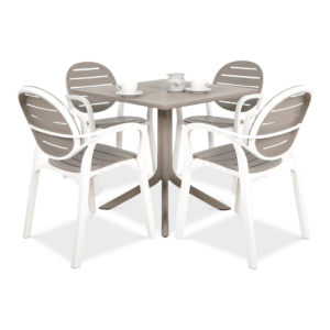 PALMA/CLIP 80 4+1 ZESTAW BIANCO TORTORA/TORTORA