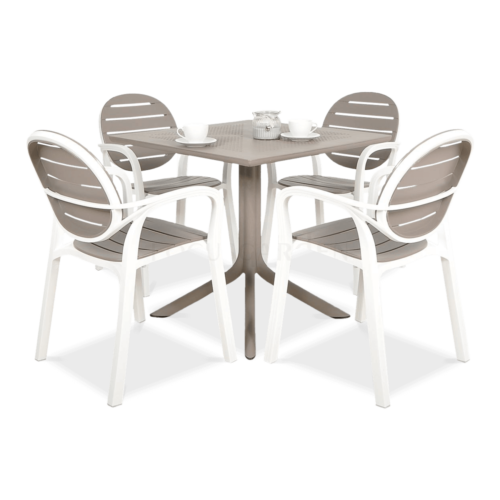PALMA/CLIP 80 4+1 ZESTAW BIANCO TORTORA/TORTORA