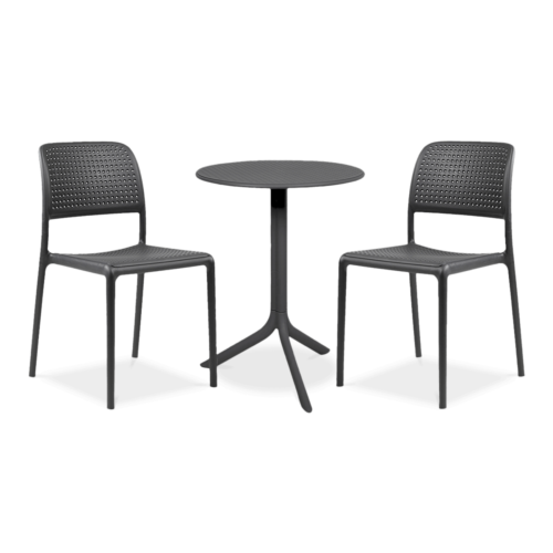 BORA BISTROT/STEP 2+1 ZESTAW ANTRACITE