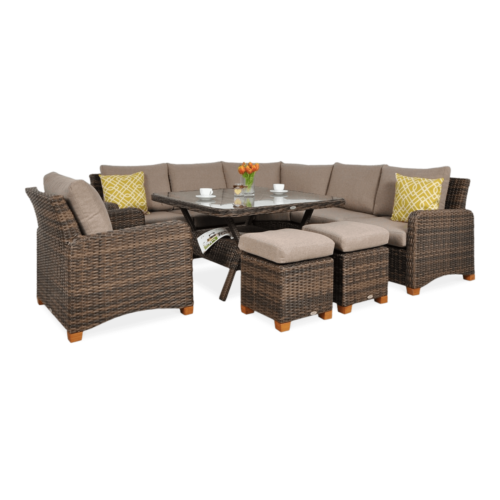 TOLEDO DINING NAROŻNIK BROWN