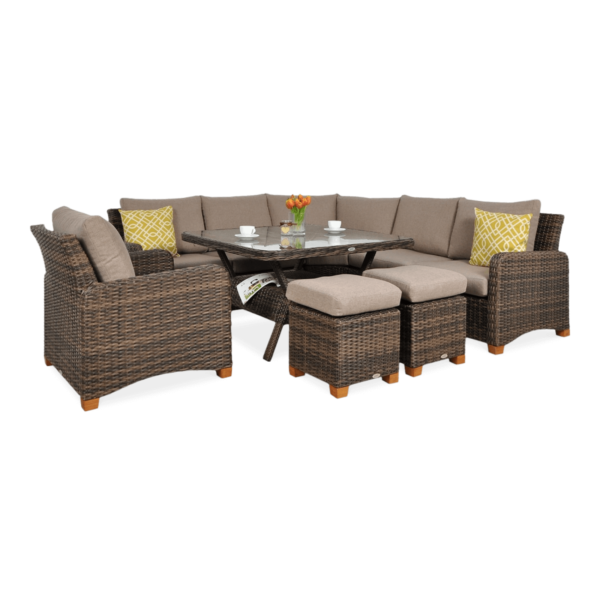 TOLEDO DINING NAROŻNIK BROWN