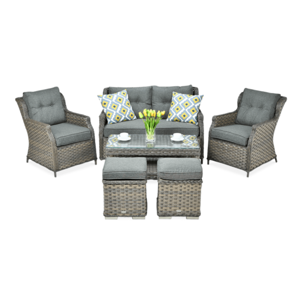 TRIVENTO II ZESTAW+PUFY MELANGE