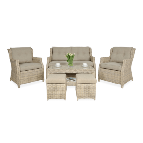 TRIVENTO II ZESTAW+PUFY BEIGE