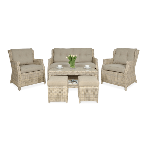 TRIVENTO II ZESTAW+PUFY BEIGE