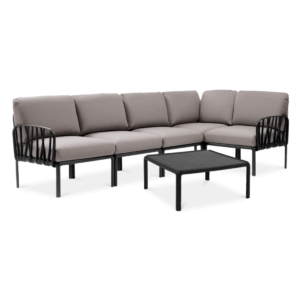 KOMODO 5 NAROŻNIK ANTRACITE GRIGIO+STOLIK ANTRACITE