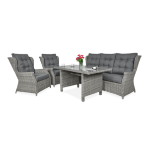 TRIVENTO III DINING ZESTAW STONE GREY