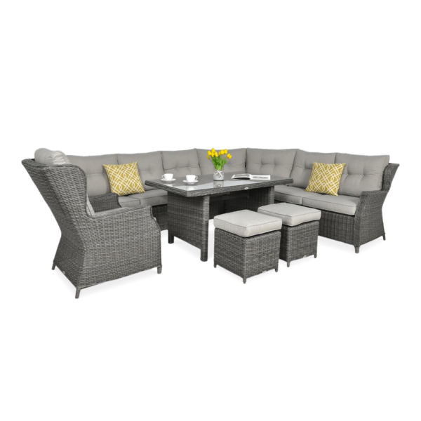 TRIVENTO DINING NAROŻNIK DARK GREY