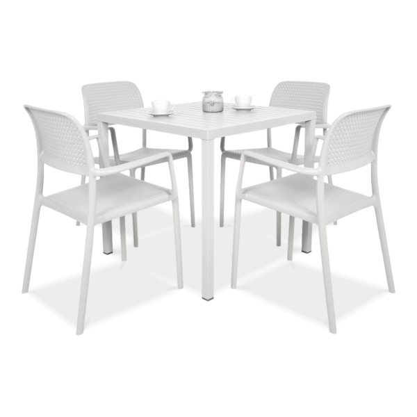 BORA/CUBE 80 4+1 ZESTAW BIANCO