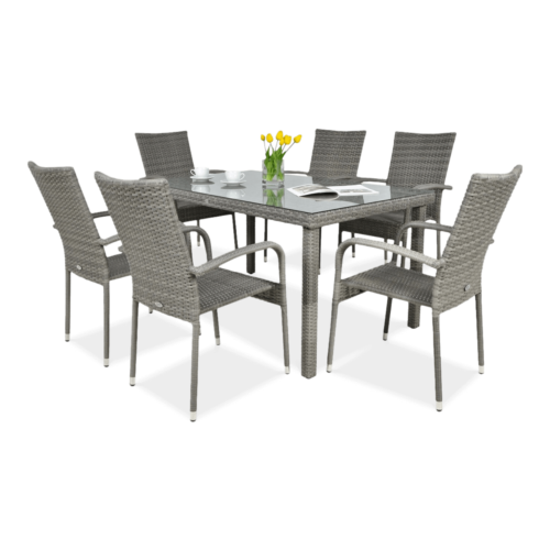 FIESTA/VENECJA 6+1 ZESTAW DOLPHIN GREY