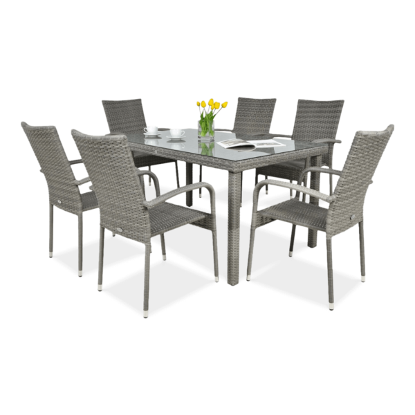 FIESTA/VENECJA 6+1 ZESTAW DOLPHIN GREY