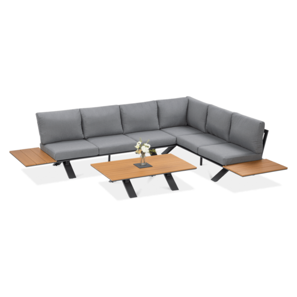 SORRENTO WOOD NAROŻNIK GRAPHITE