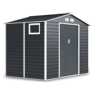 Domek metalowy ogrodowy Hardmaister Montreal 277 × 195 cm Cold Grey