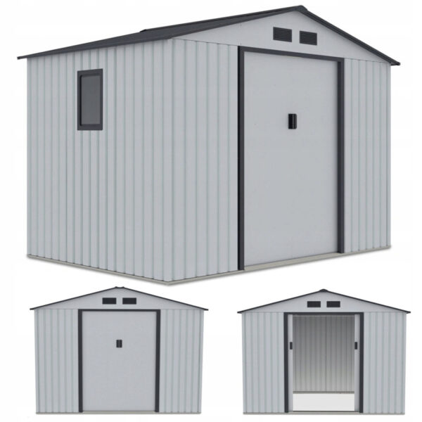 HUDSON 9x6 DOMEK METALOWY LIGHT GREY