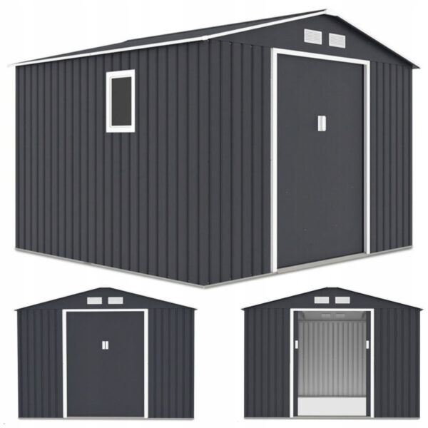 HUDSON 9x8 DOMEK METALOWY COLD GREY