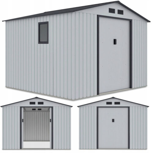 HUDSON 9x8 DOMEK METALOWY LIGHT GREY