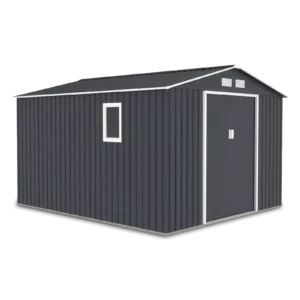 Domek metalowy ogrodowy Hardmaister Hudson 277 × 319 cm Cold Grey