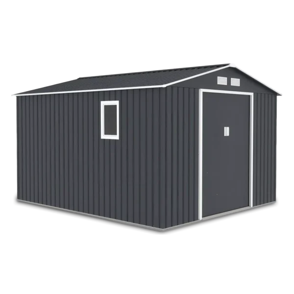 Domek metalowy ogrodowy Hardmaister Hudson 277 × 319 cm Cold Grey